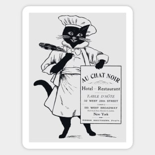 Au Chat Noir Restaurant Sticker